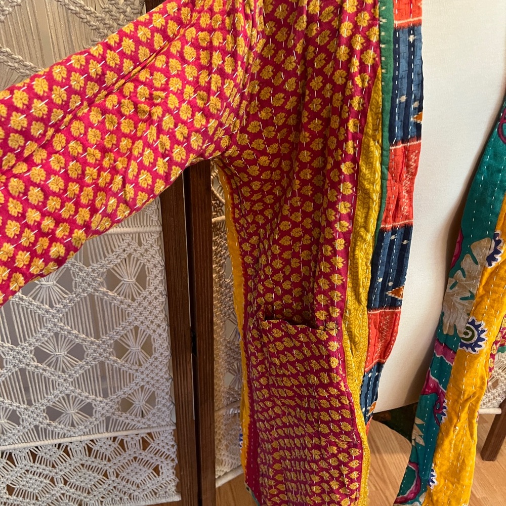 Kantha Reversible Kimono Jacket - Picture 6 of 8